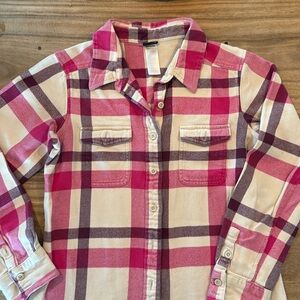 Patagonia Flannel Pink SZ 4
